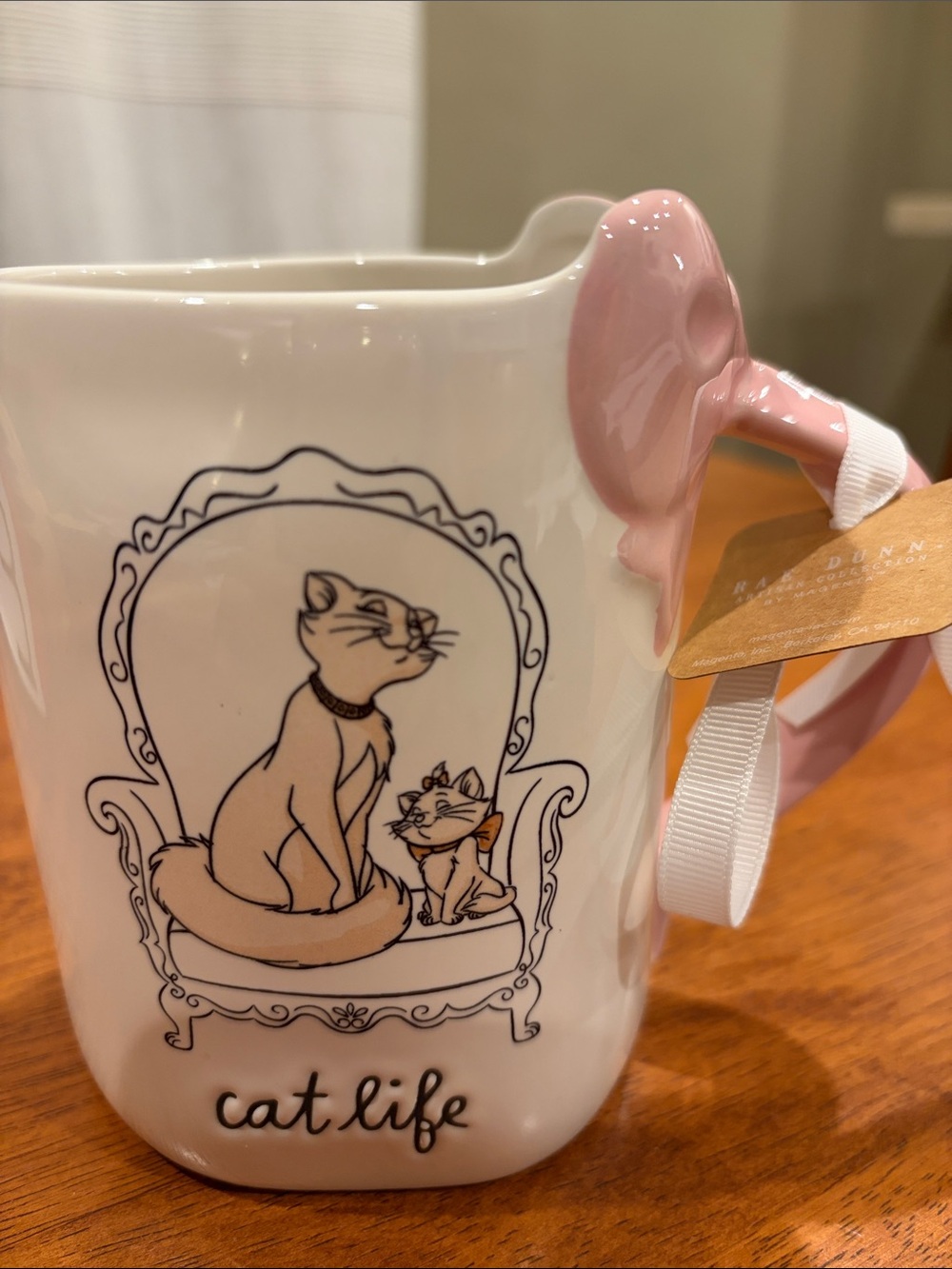 Rae Dunn Aristocats Cat Life 24 oz Ceramic Mug